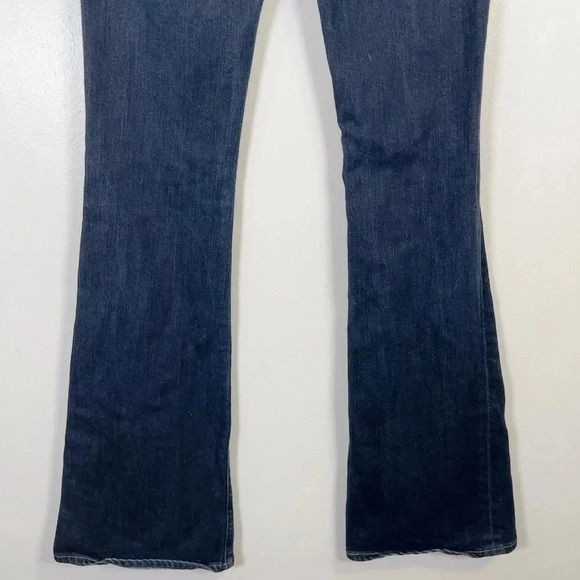 CITIZENS of HUMANITY Ingrid Stretch Low Waist Flare Stay Gold Dark Wash Jeans - Picture 14 of 15